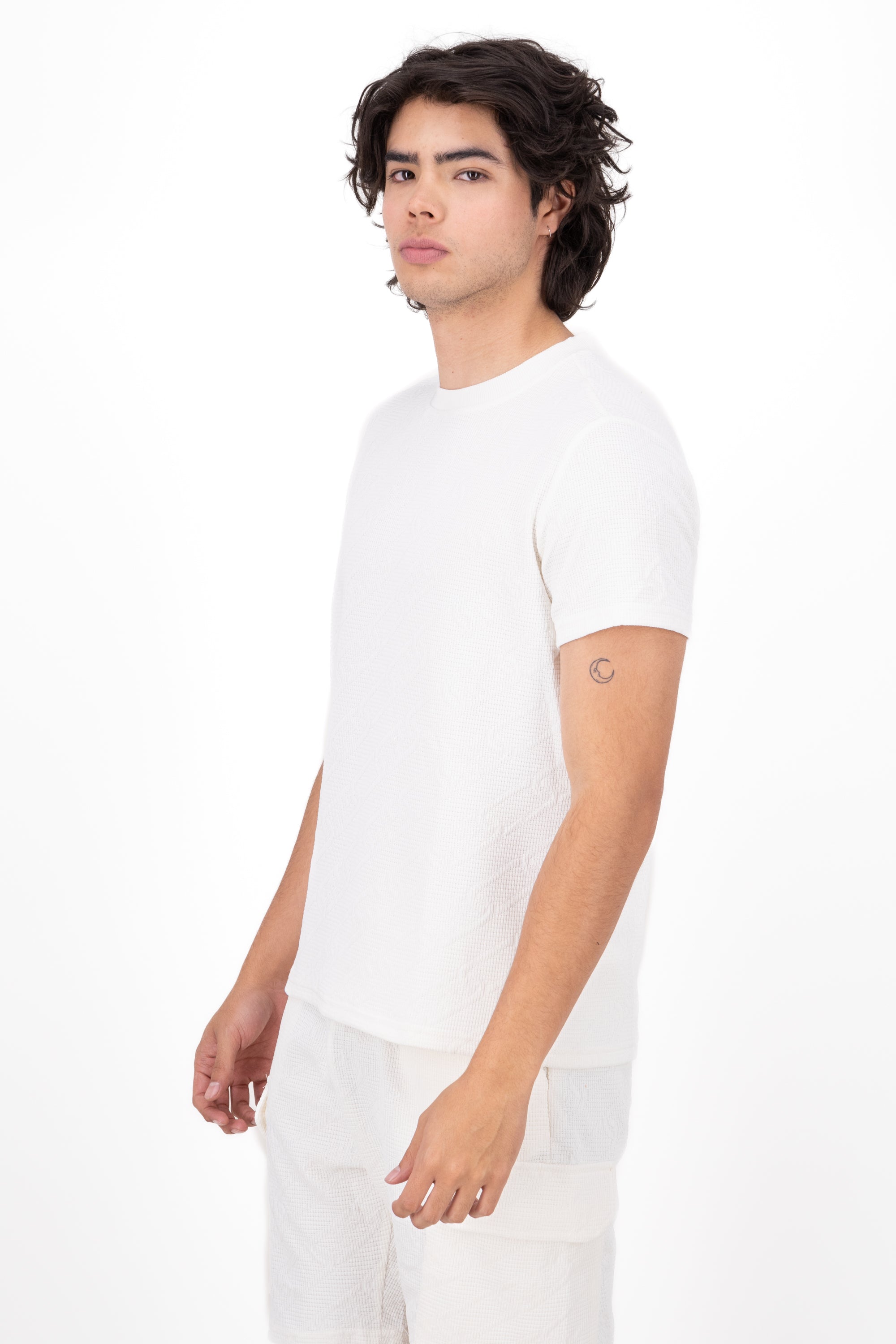 Playera Natura Det Texture WHITE