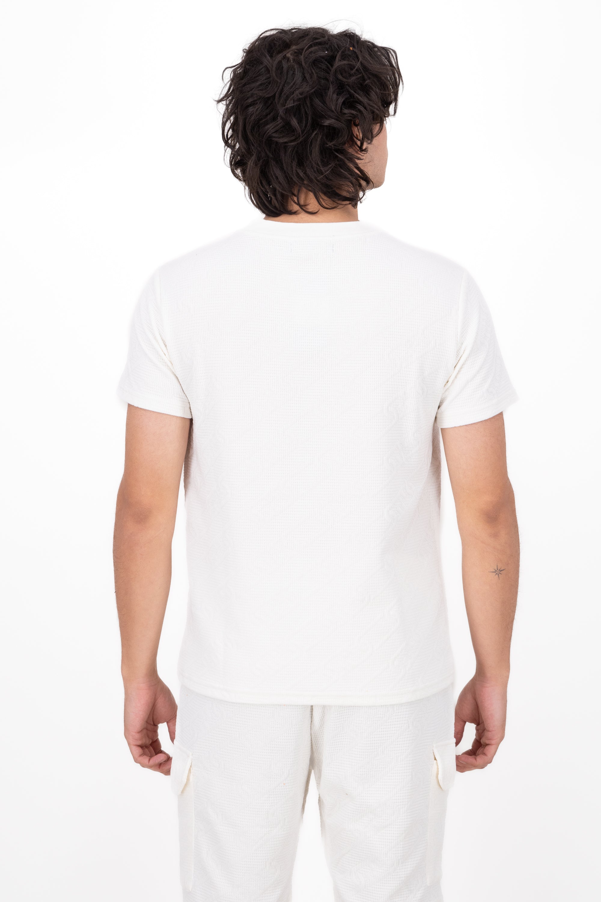 Playera Natura Det Texture WHITE