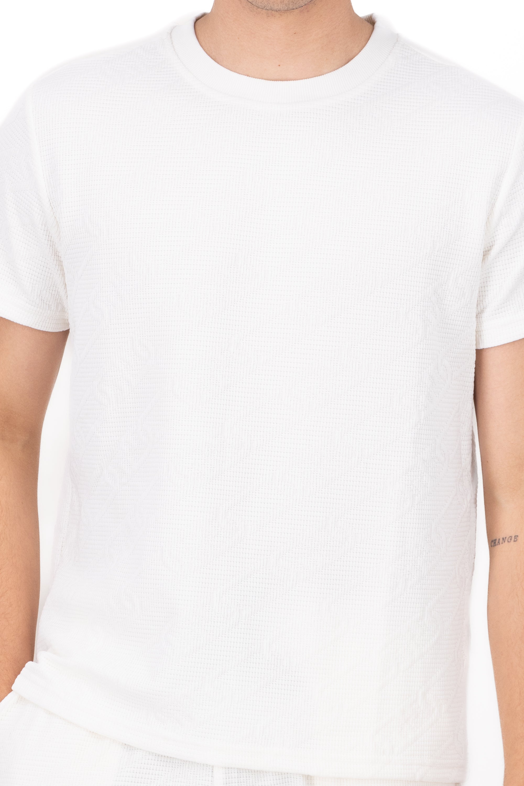 Playera Natura Det Texture WHITE