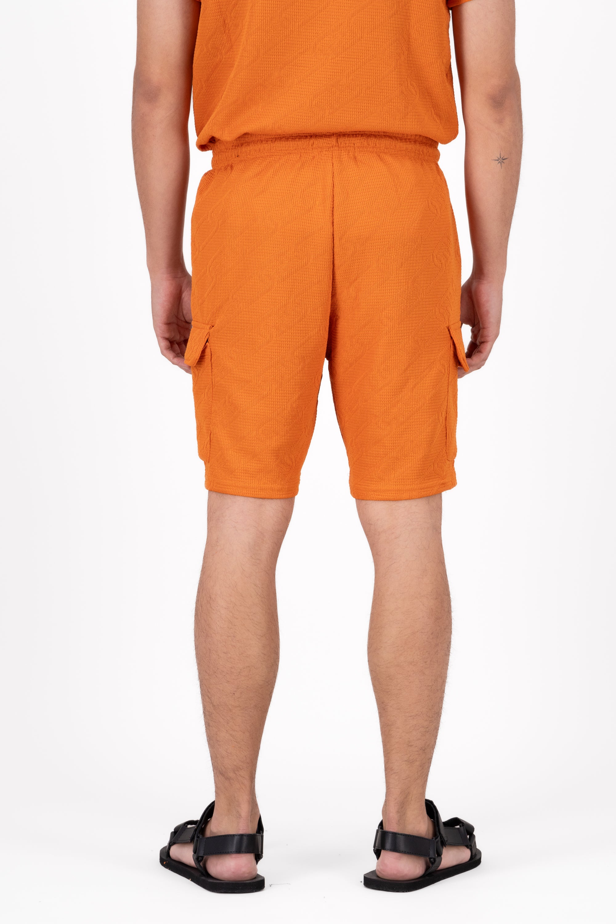 Short Natura Det Texture ORANGE