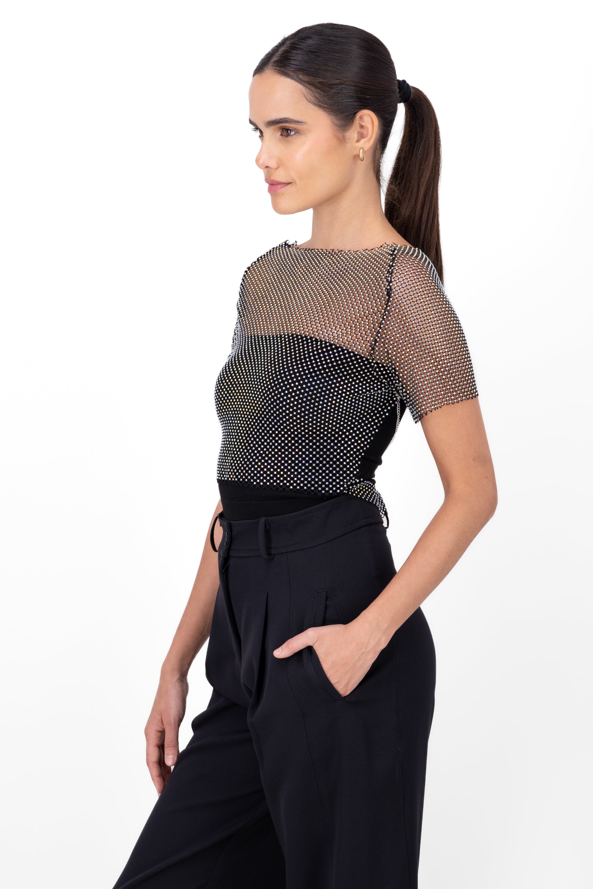 TOP BRIGHLES SHORE MANGA BACK Black Combo