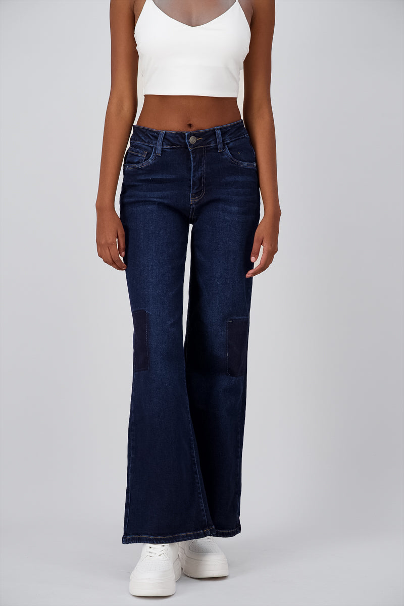 Basic wide leg jeans Dark Wash