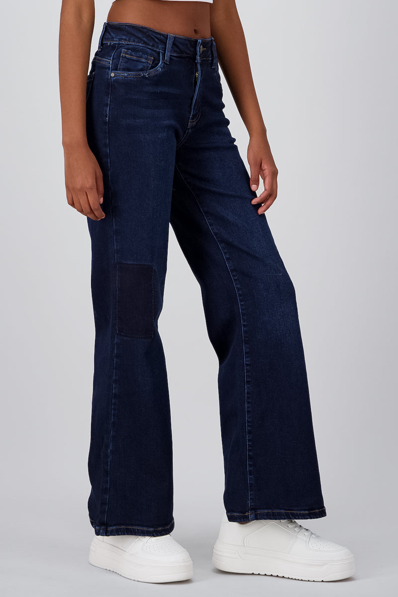 Basic wide leg jeans Dark Wash