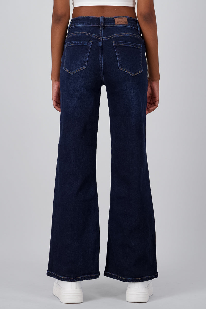 Basic wide leg jeans Dark Wash