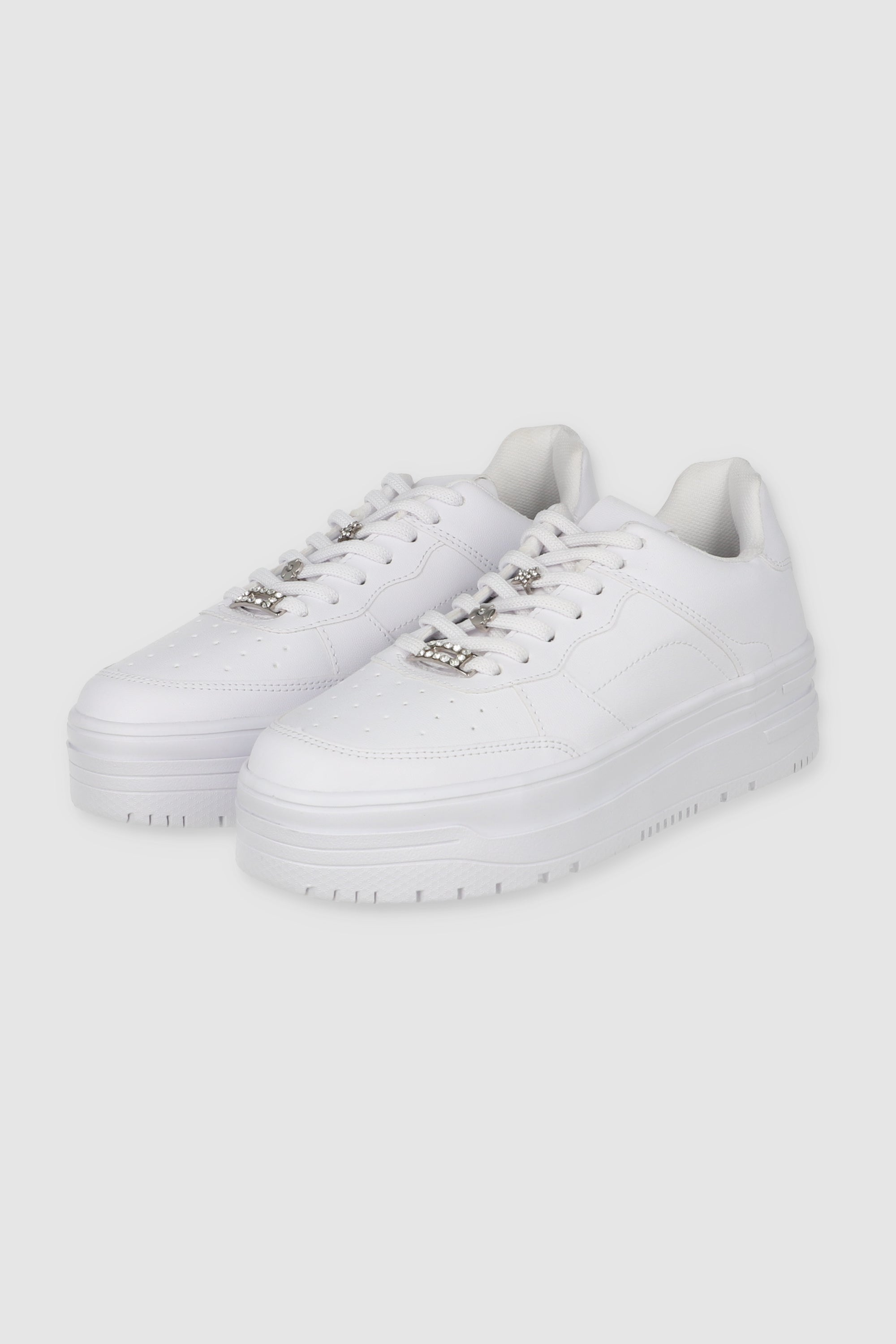 Platform Chams Tennis WHITE