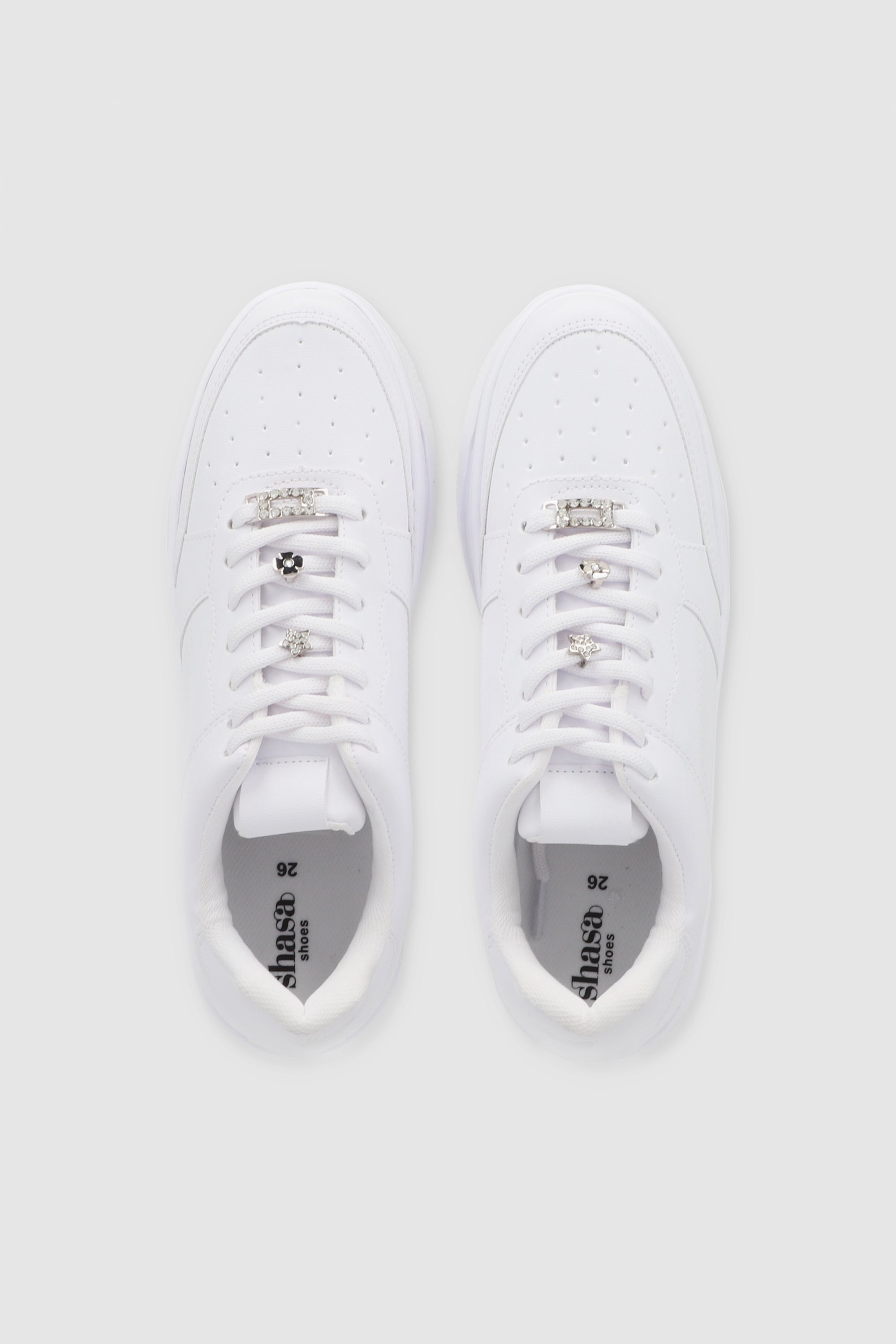 Platform Chams Tennis WHITE