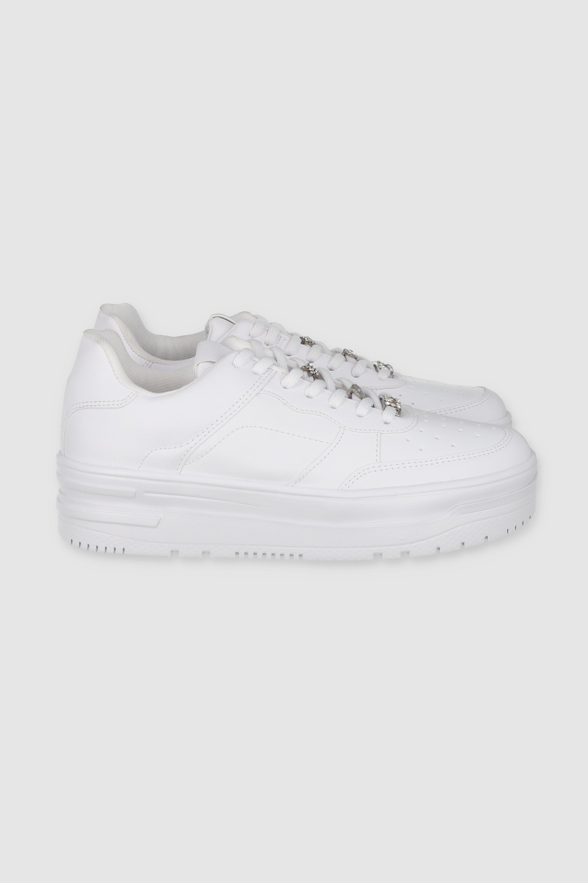 Platform Chams Tennis WHITE