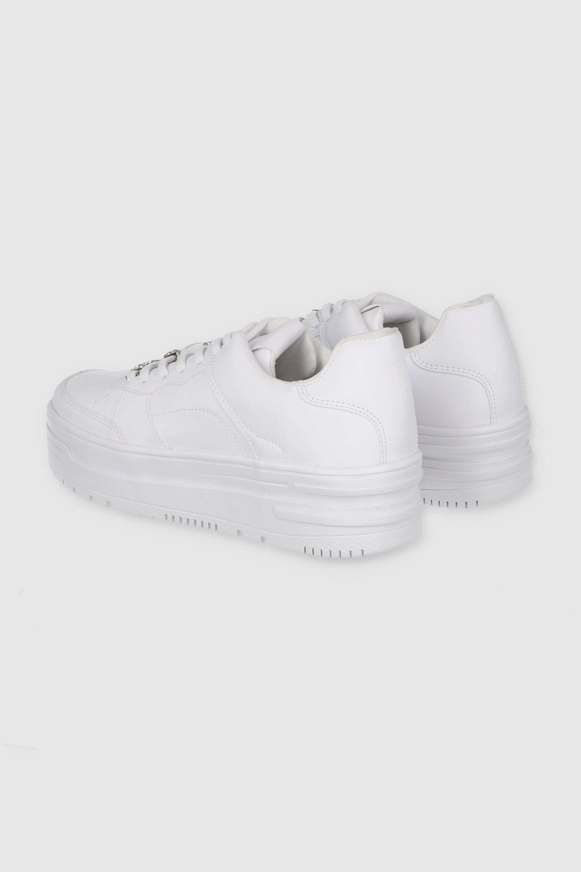 Platform Chams Tennis WHITE