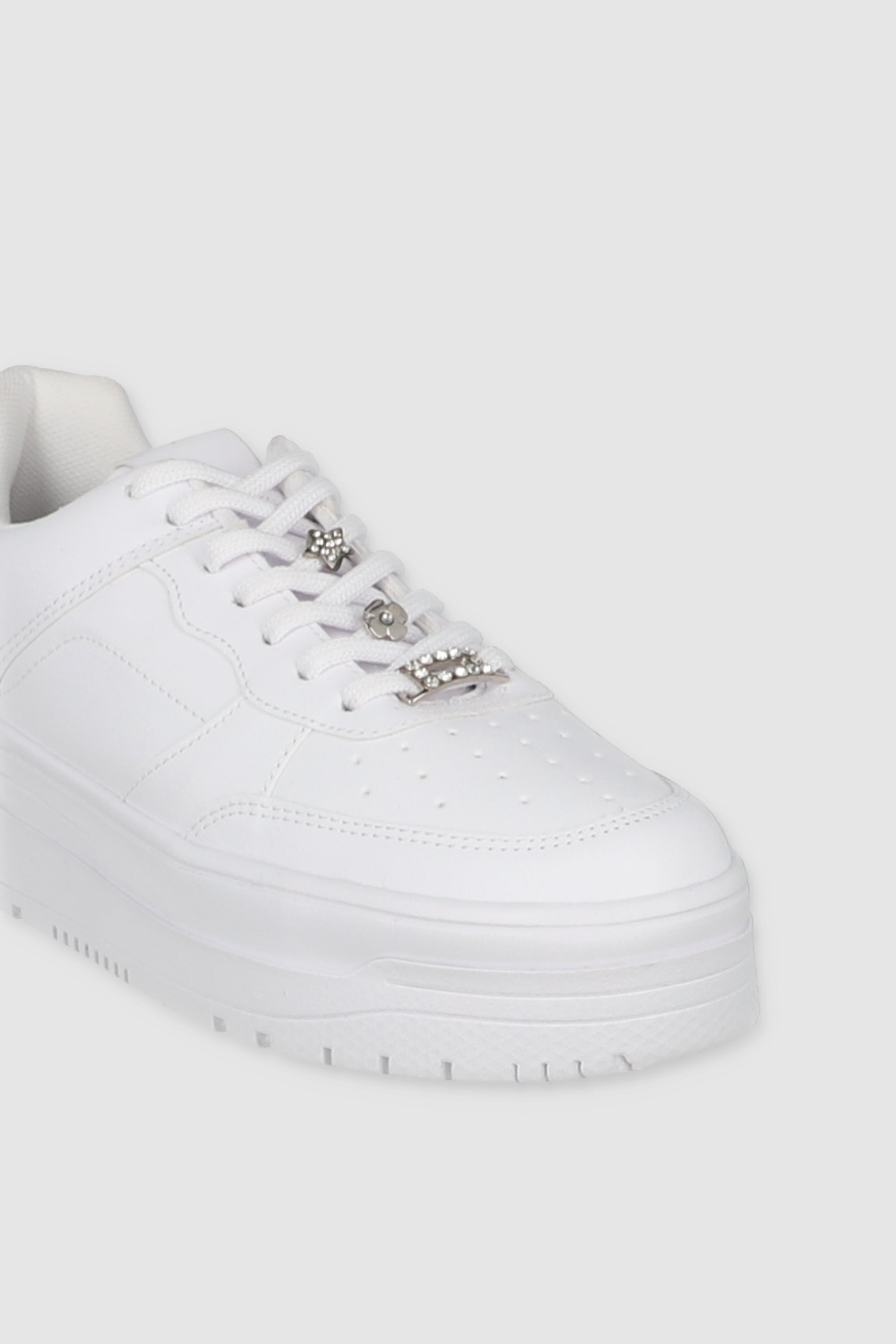 Platform Chams Tennis WHITE