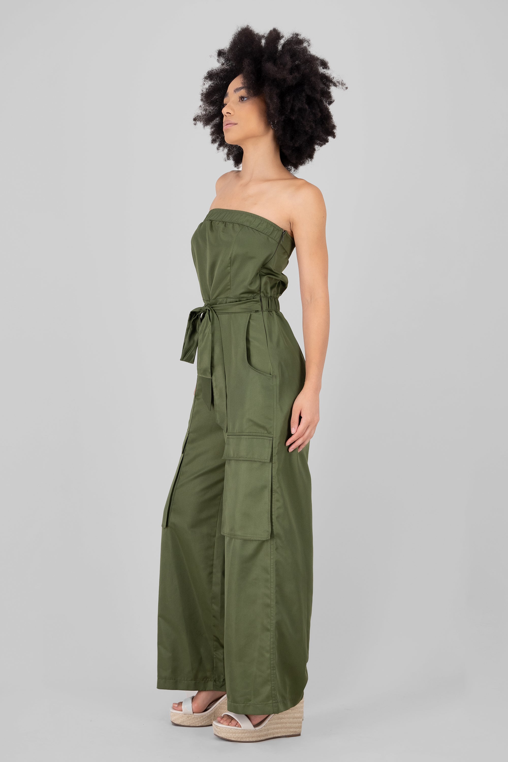 Jumpsuit strapples cargo OLIVO