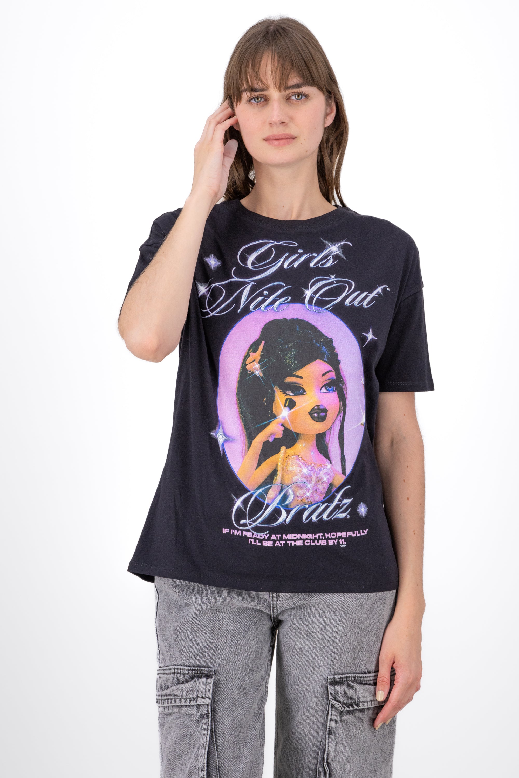 Playera Girls Bratz Brillo BLACK