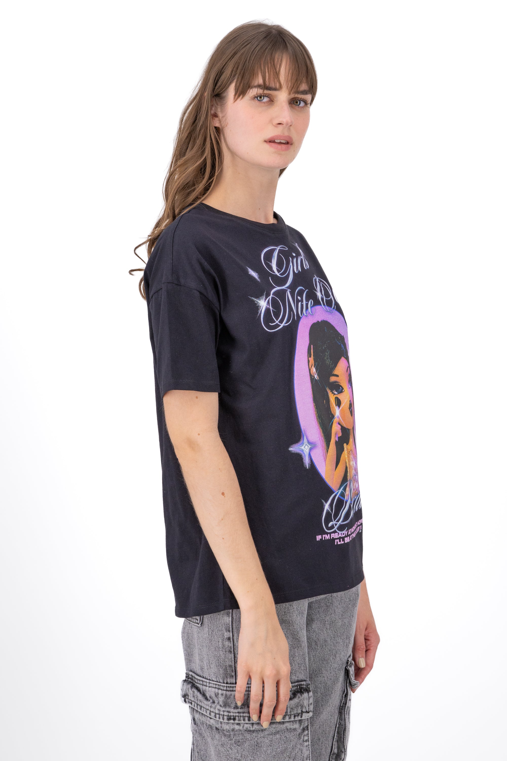 Playera Girls Bratz Brillo BLACK