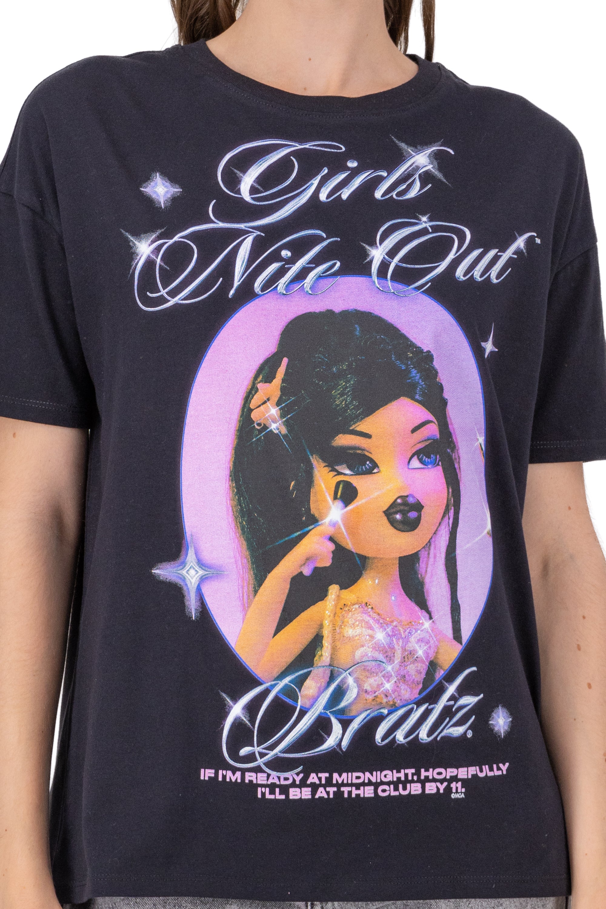 Playera Girls Bratz Brillo BLACK