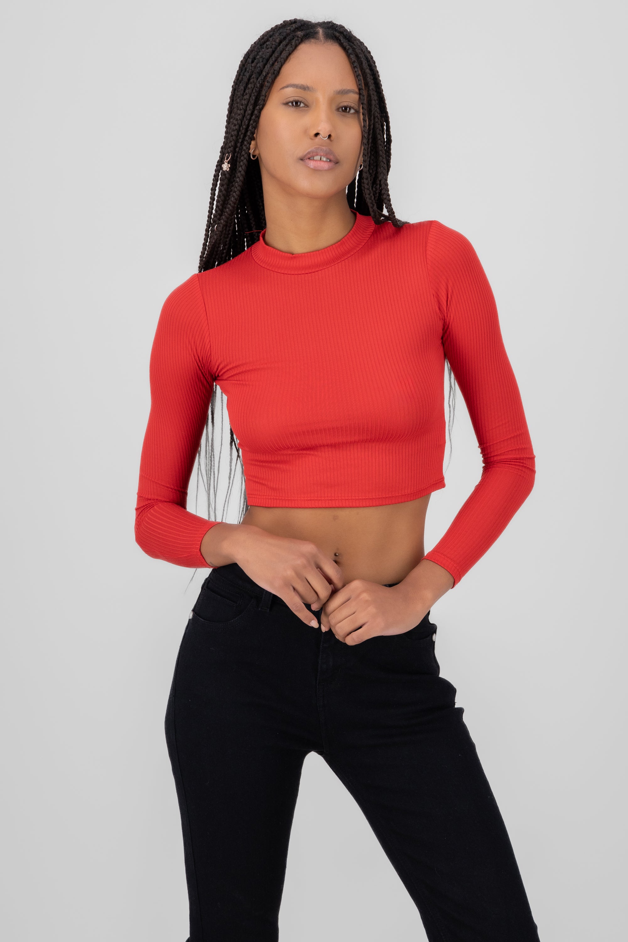 Long sleeve racket top RED