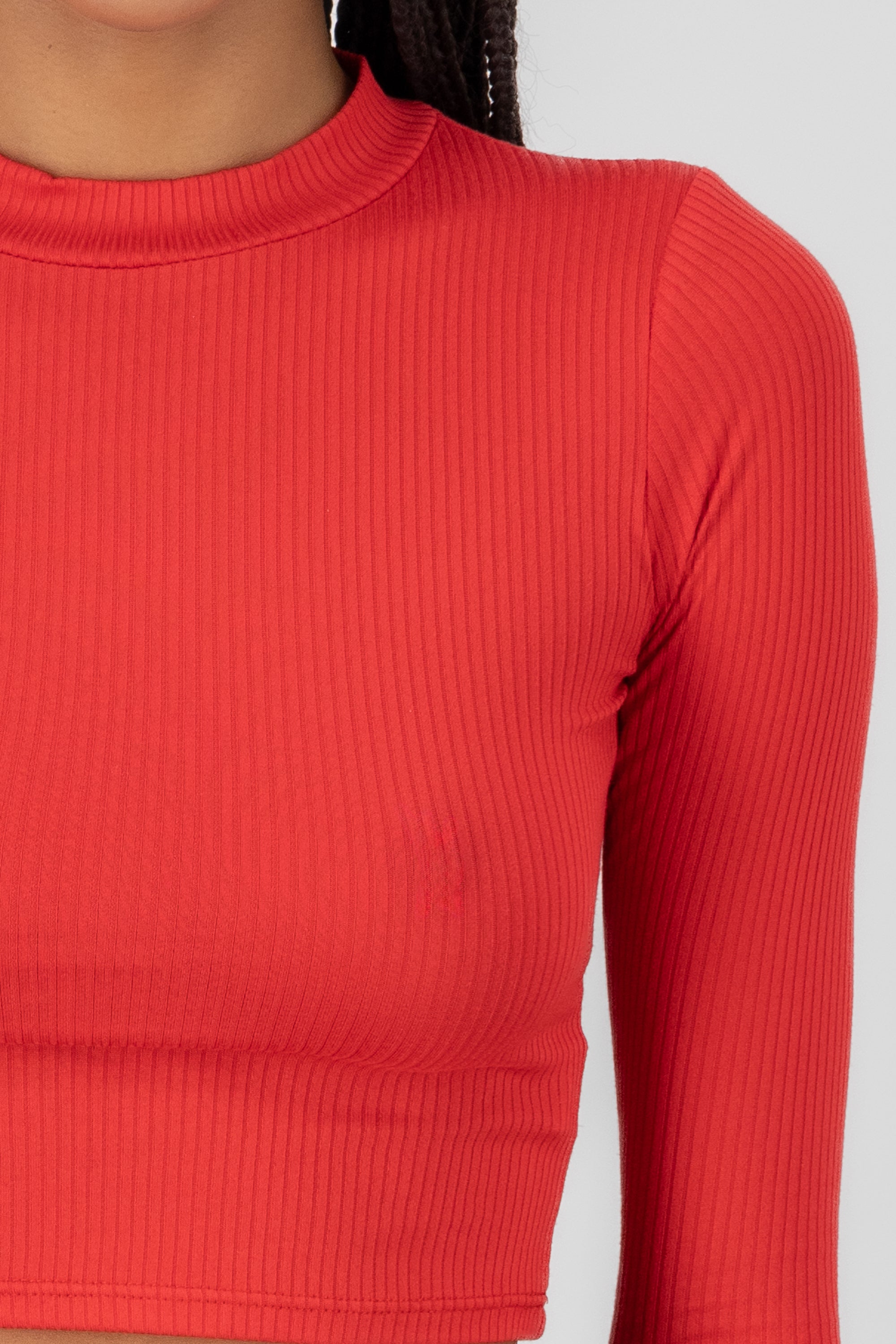 Long sleeve racket top RED