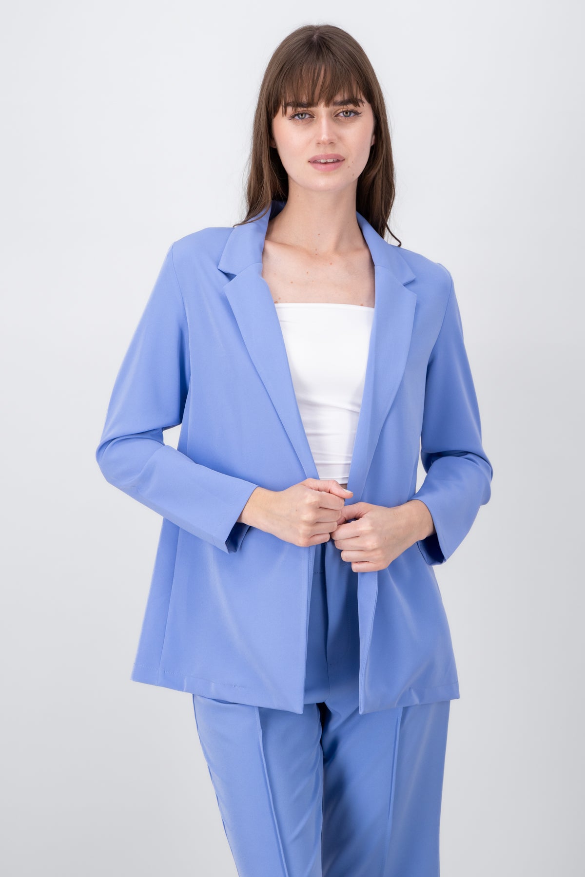 Saco Oversize Manga Larga AZUL CIELO