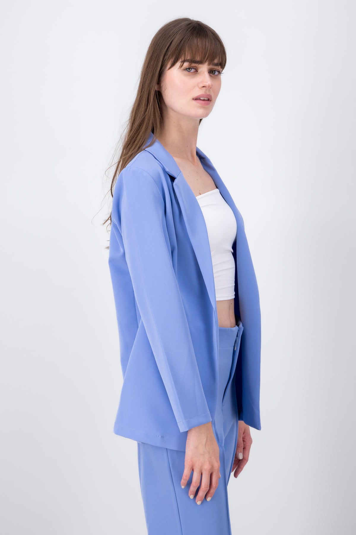 Saco Oversize Manga Larga AZUL CIELO