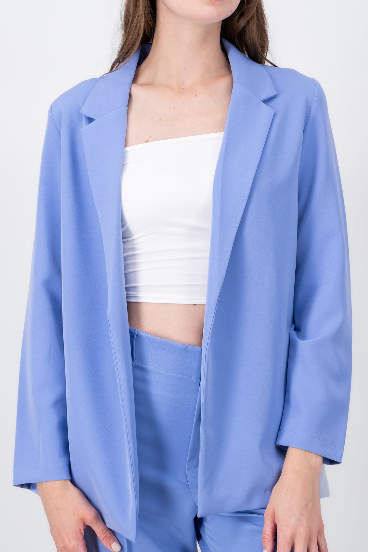 Saco Oversize Manga Larga AZUL CIELO