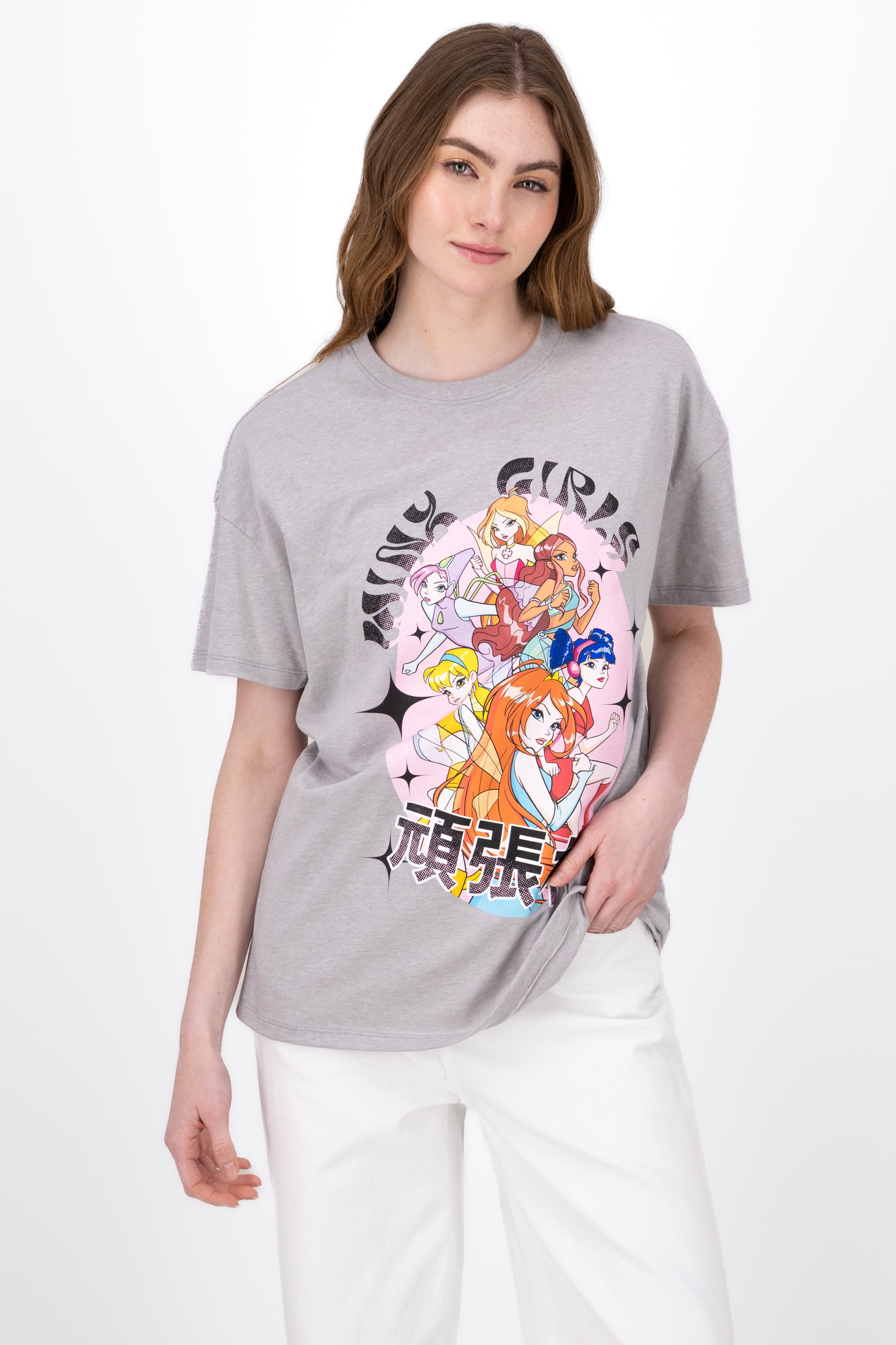 Short Manga Winx shirt Jaspe Gray