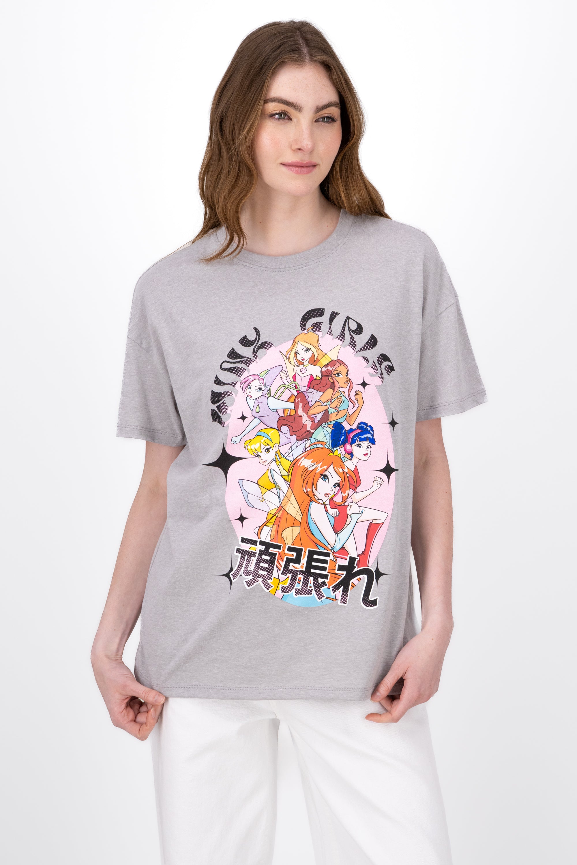 Short Manga Winx shirt Jaspe Gray