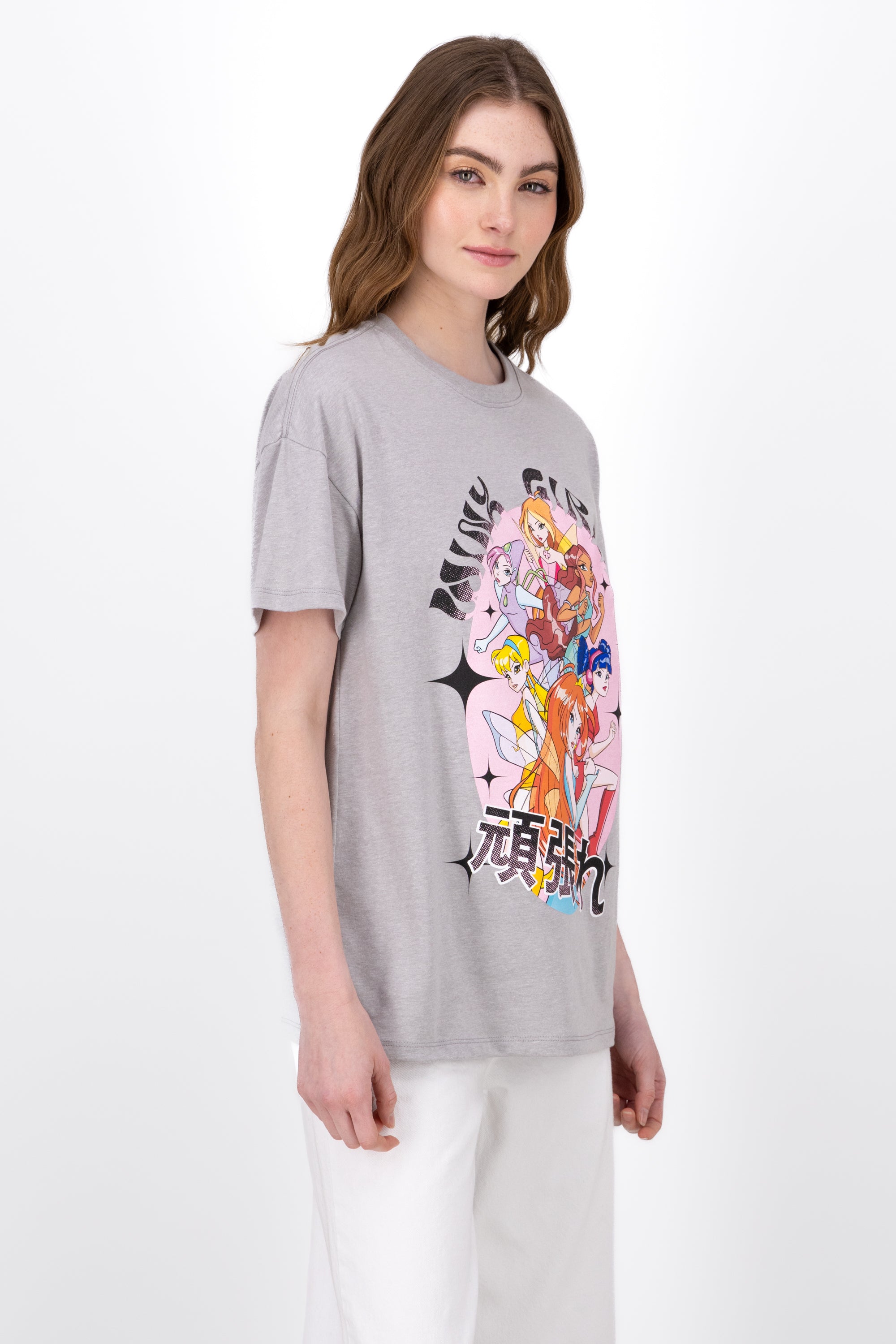 Short Manga Winx shirt Jaspe Gray