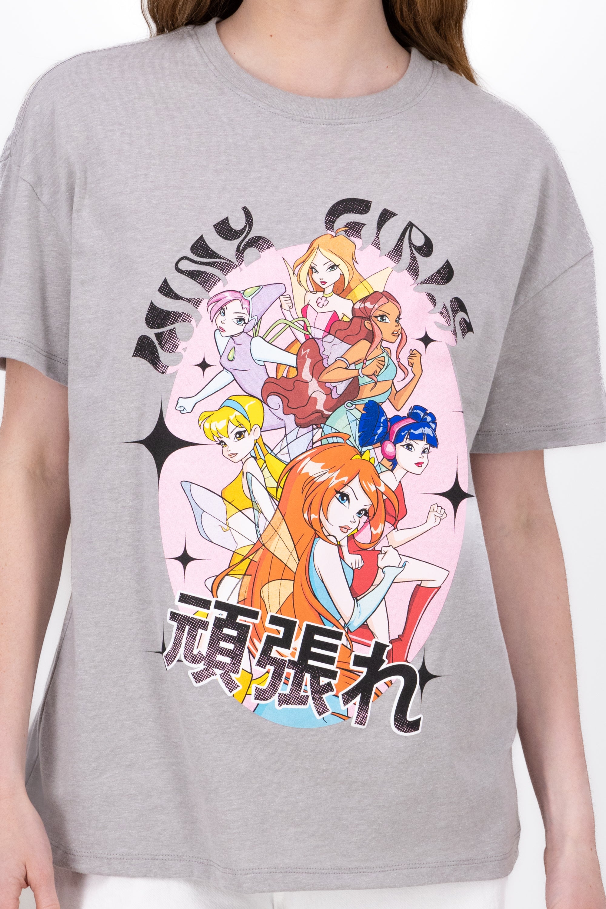 Short Manga Winx shirt Jaspe Gray