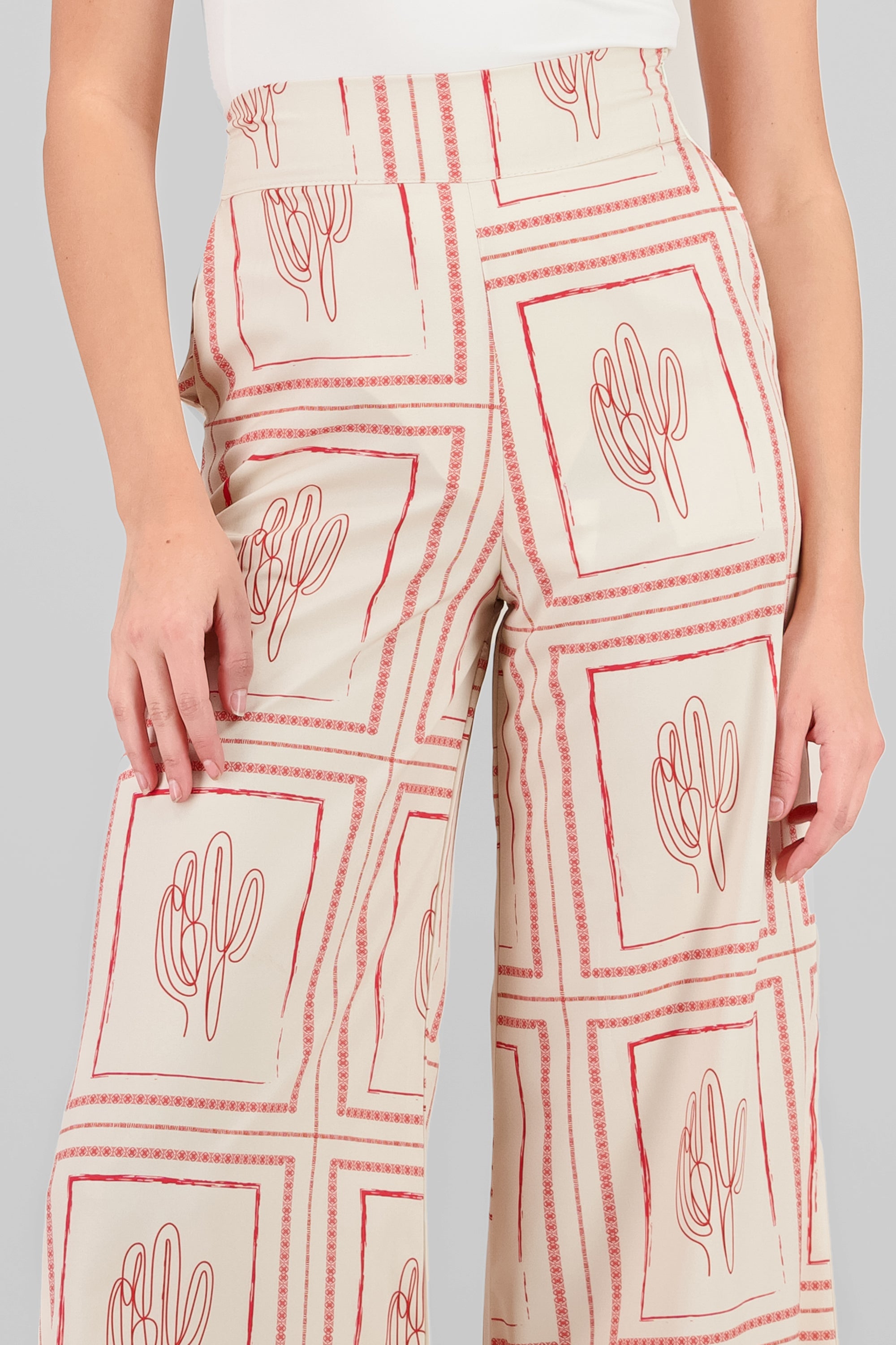 Pantalon cactus ROJO