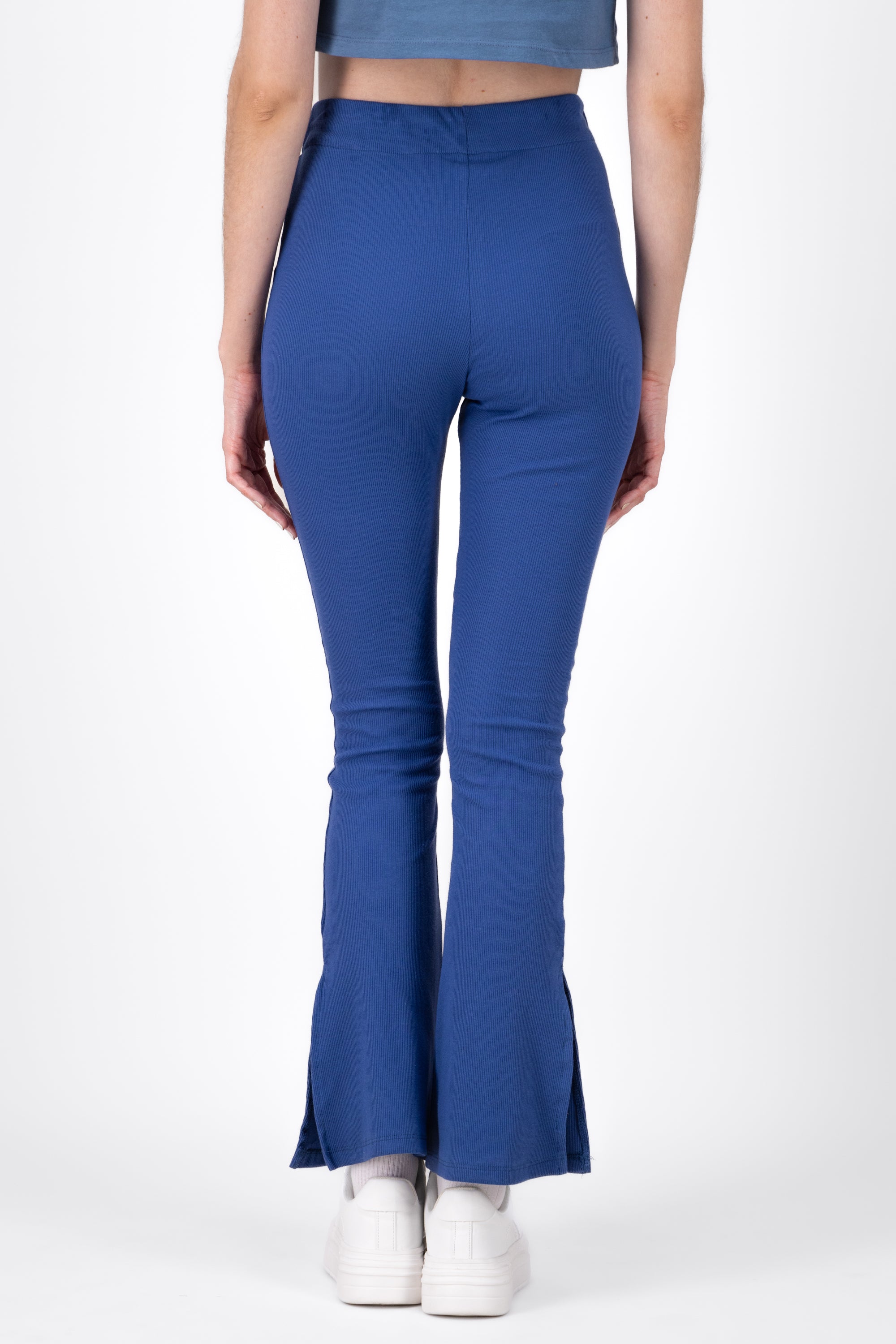 Flare Rib pants BLUE