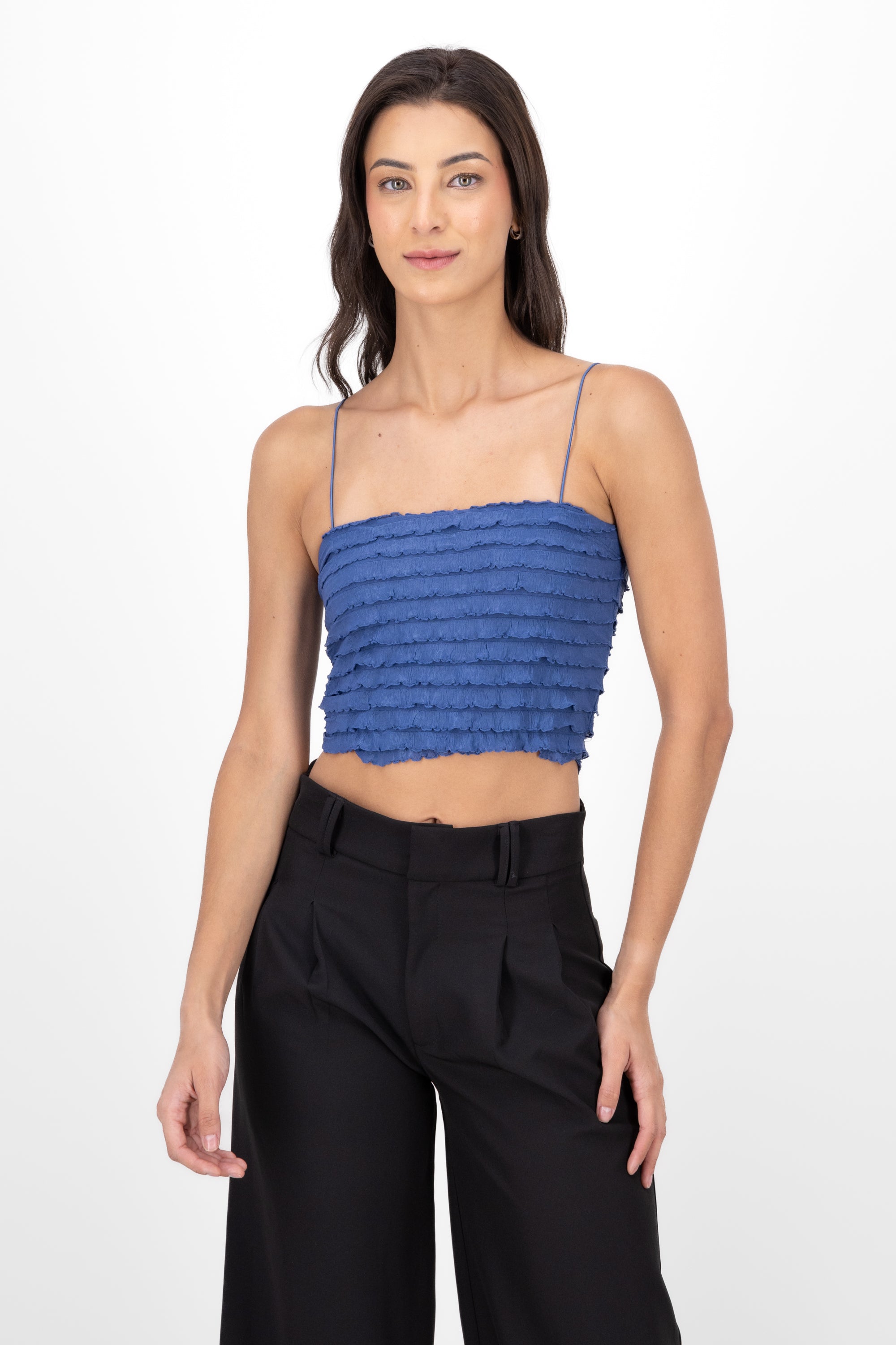 Top texture straps BLUE