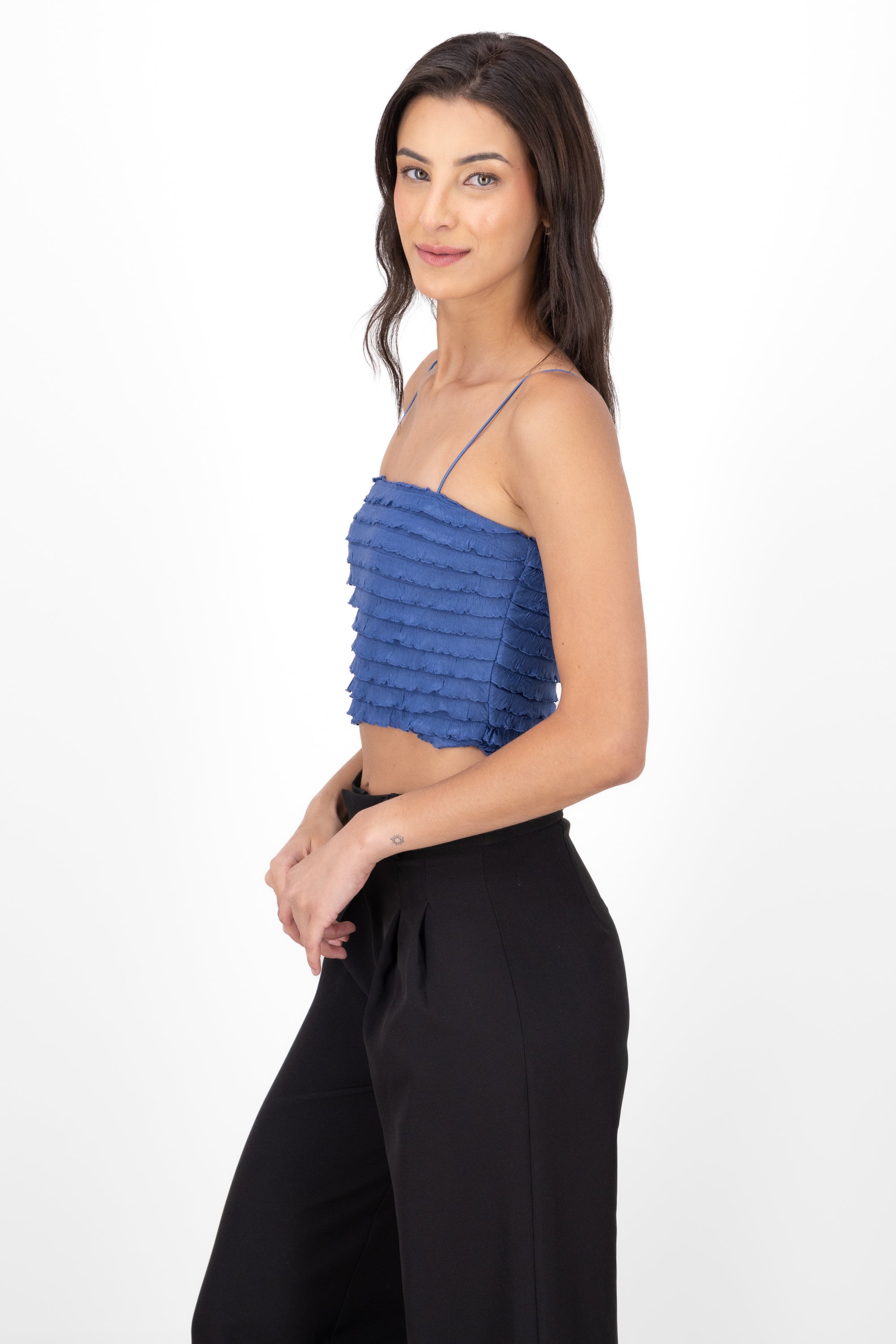 Top texture straps BLUE