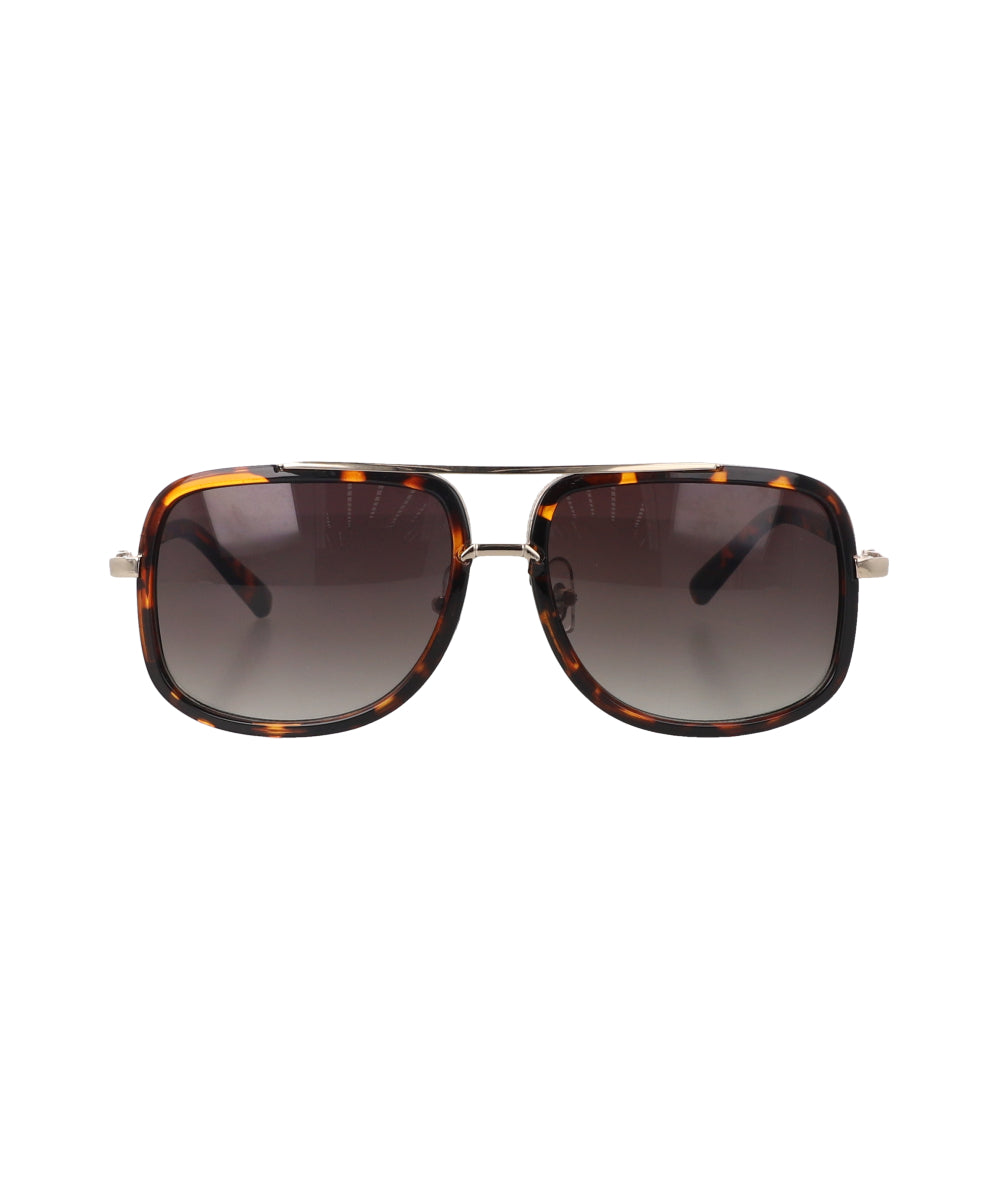 Bumpy retro aviator lenses COFFEE