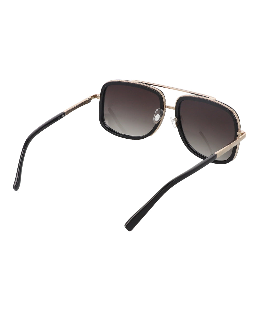 Bumpy retro aviator lenses BLACK