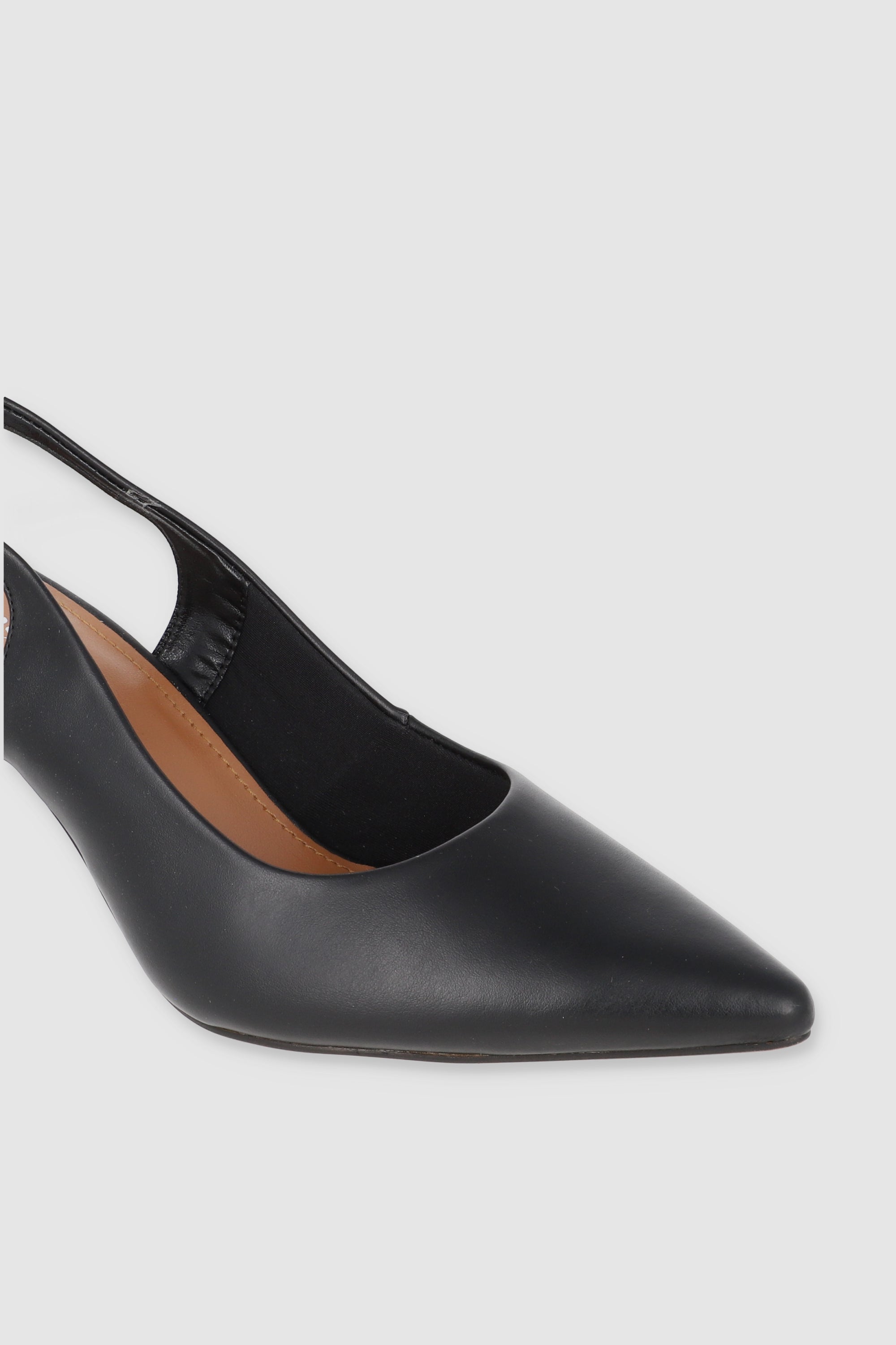 Tacón pointy slingback NEGRO