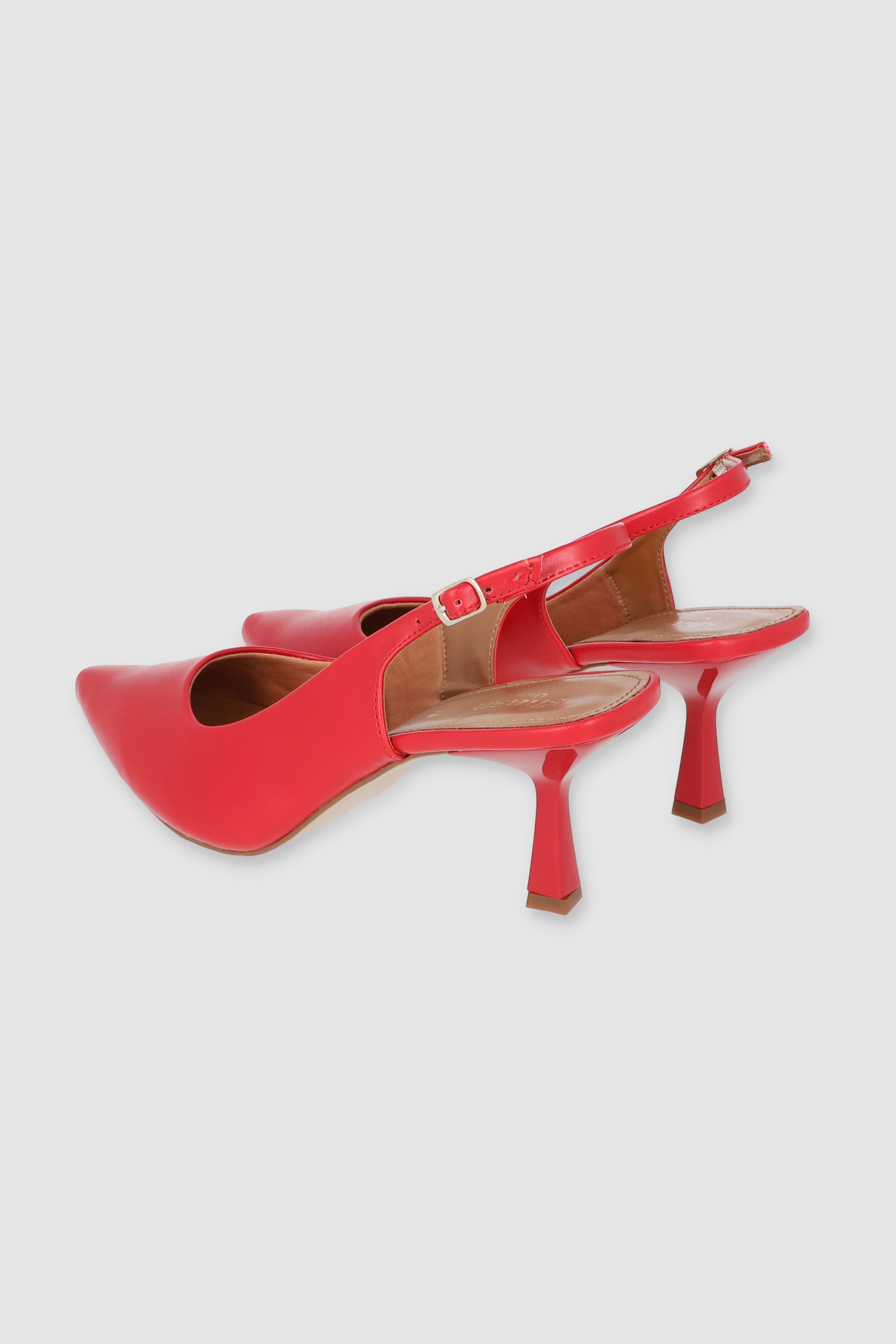 Tacón pointy slingback ROJO