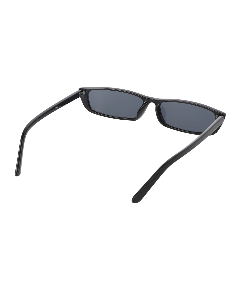 90s elongated rectangle lenses BLACK