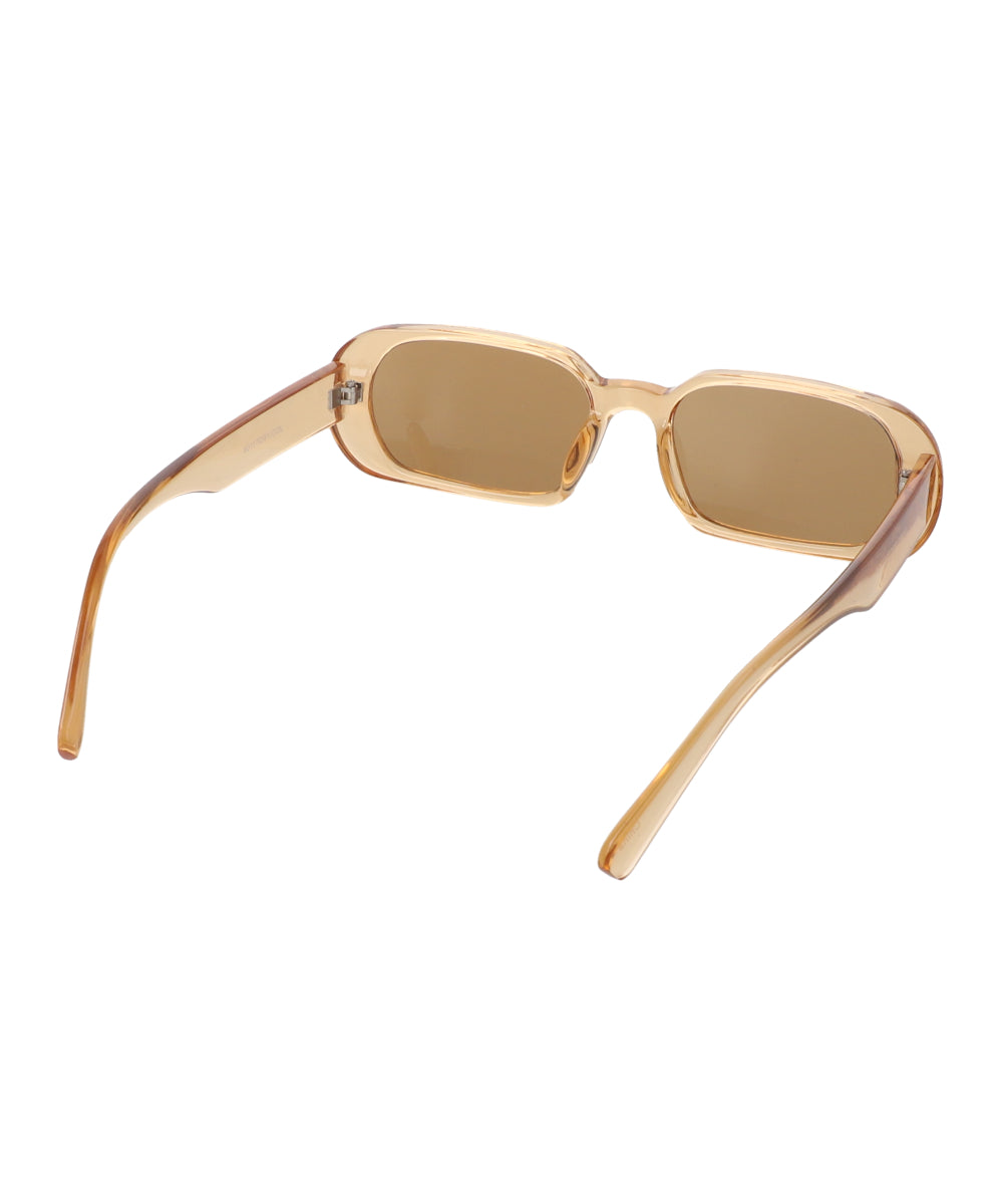 Transparent oval rectangle lenses COFFEE