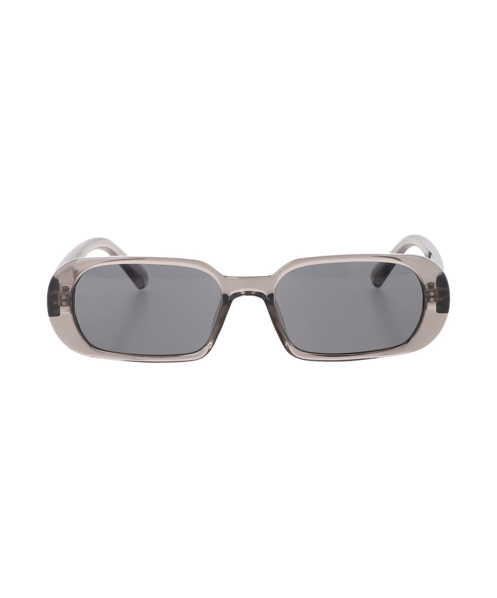 Transparent oval rectangle lenses GREY