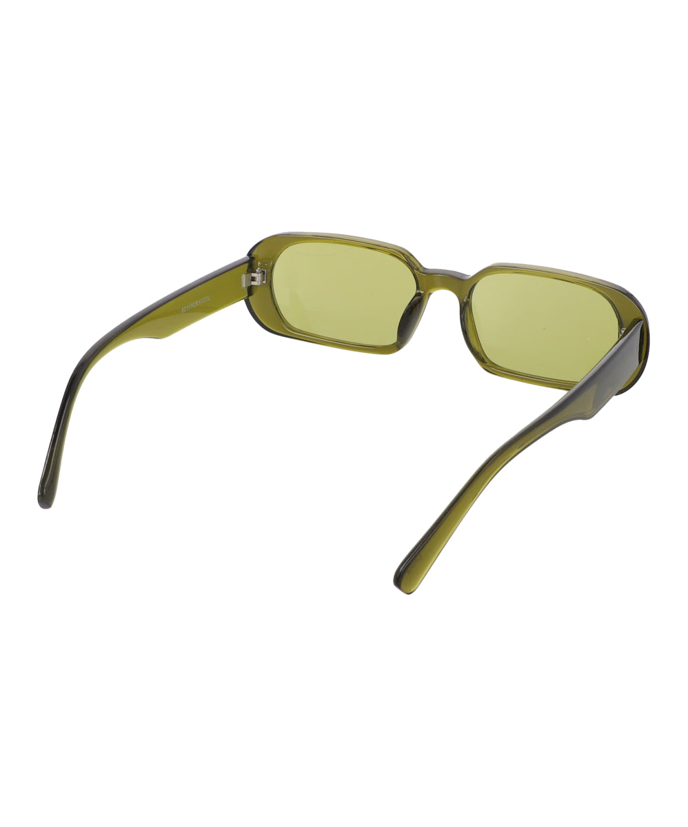 Transparent oval rectangle lenses GREEN