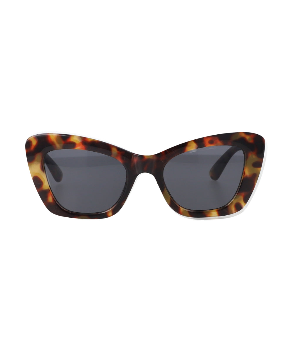 Cateye glasses thick pasta MULTICOLORED