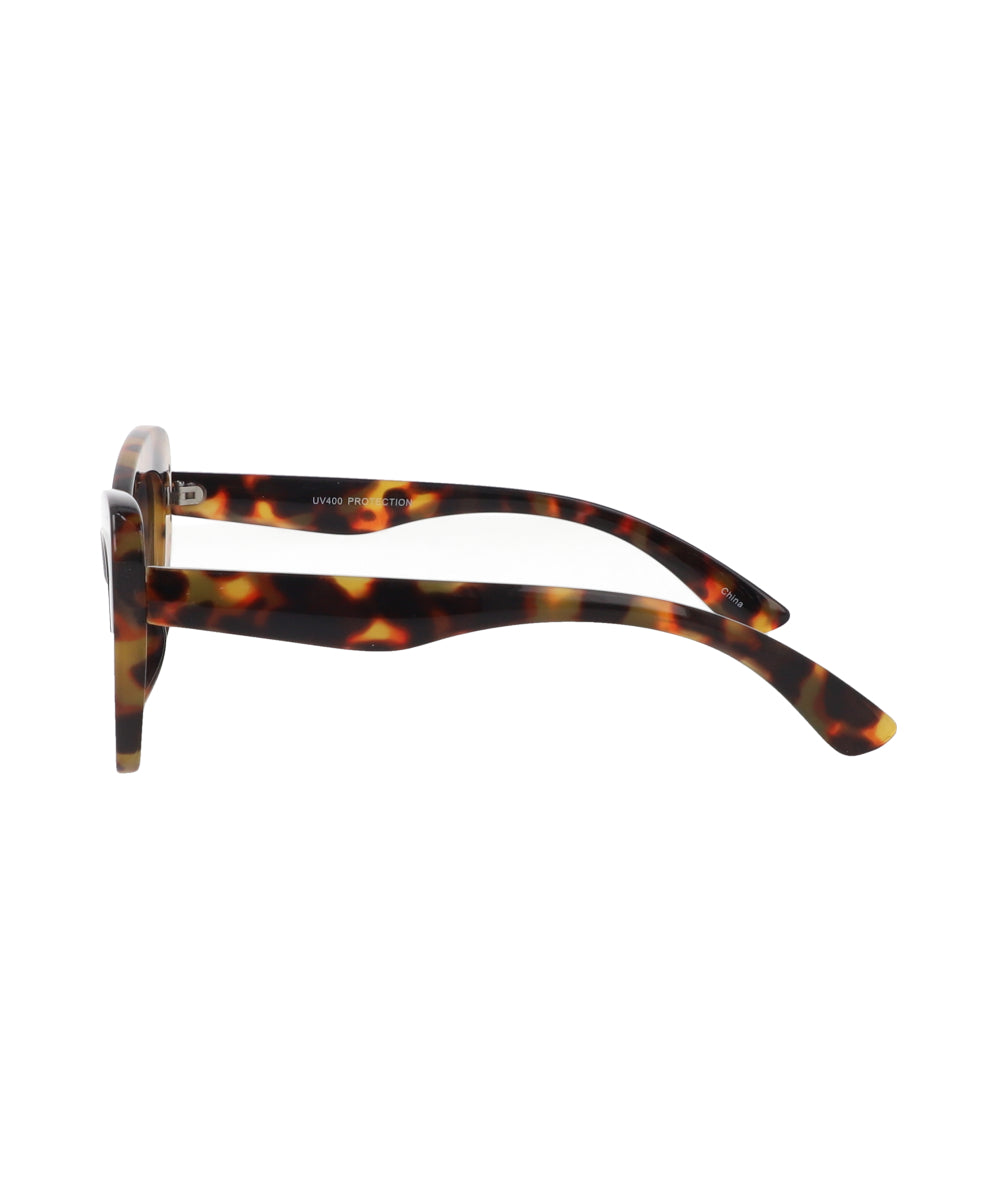 Cateye glasses thick pasta MULTICOLORED