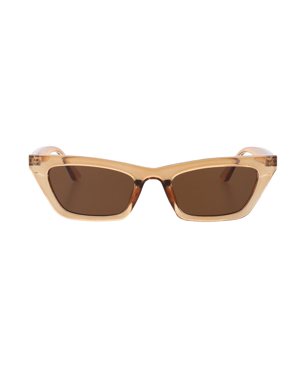 Rectangle cateye lenses COFFEE