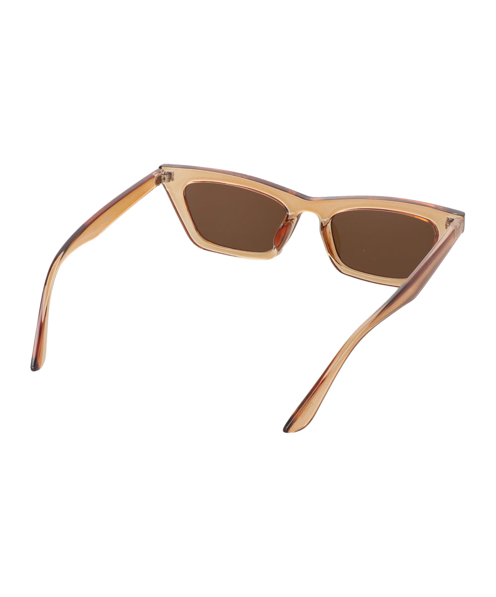 Rectangle cateye lenses COFFEE