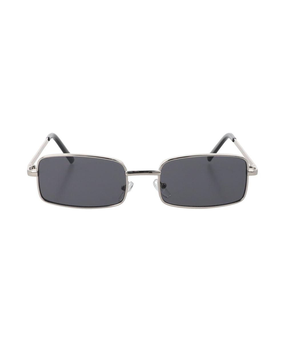 lentes rectangulo filo metal PLATA