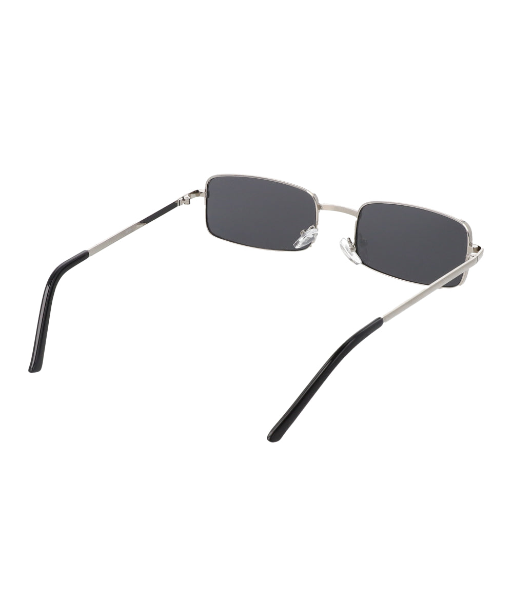 lentes rectangulo filo metal PLATA