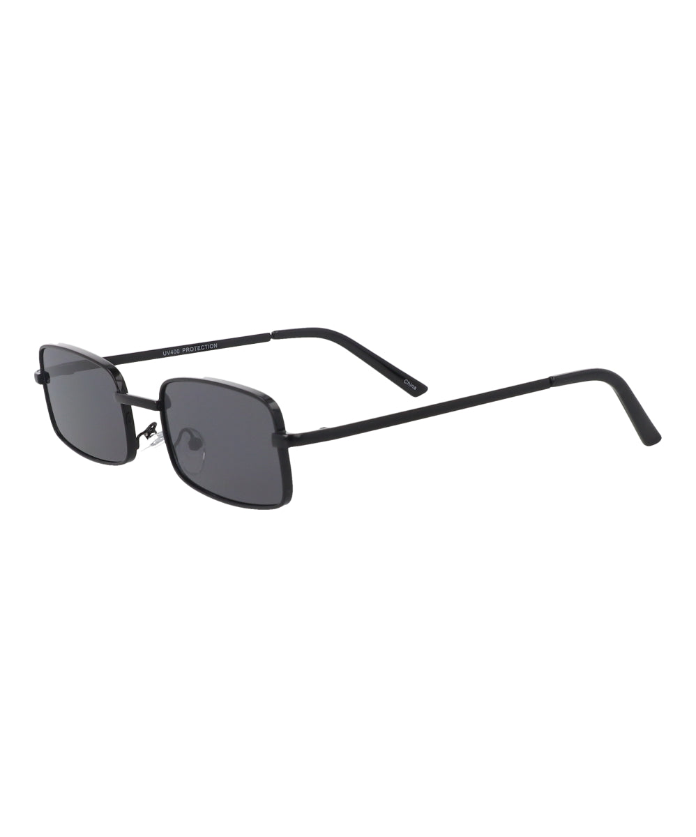 lentes rectangulo filo metal NEGRO