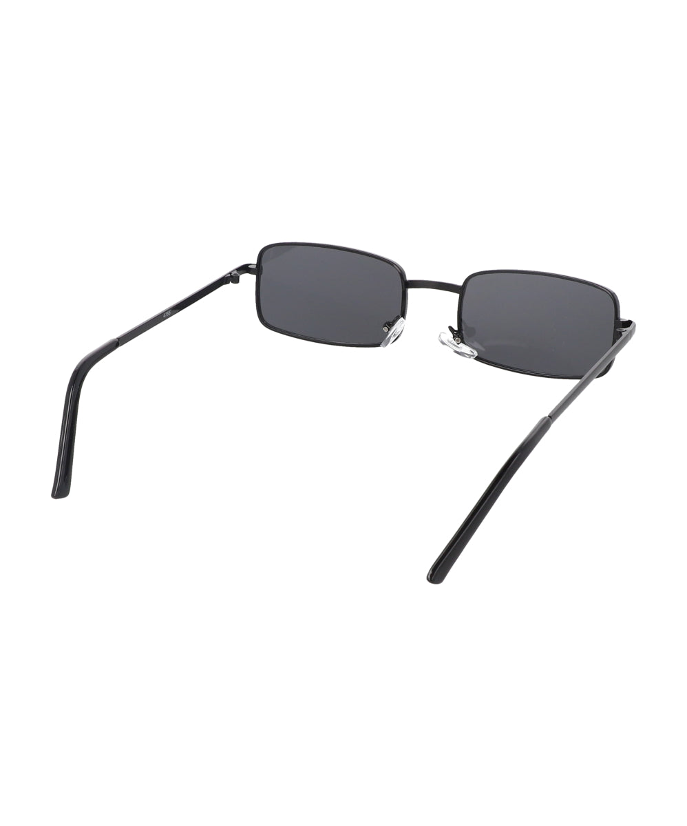 lentes rectangulo filo metal NEGRO