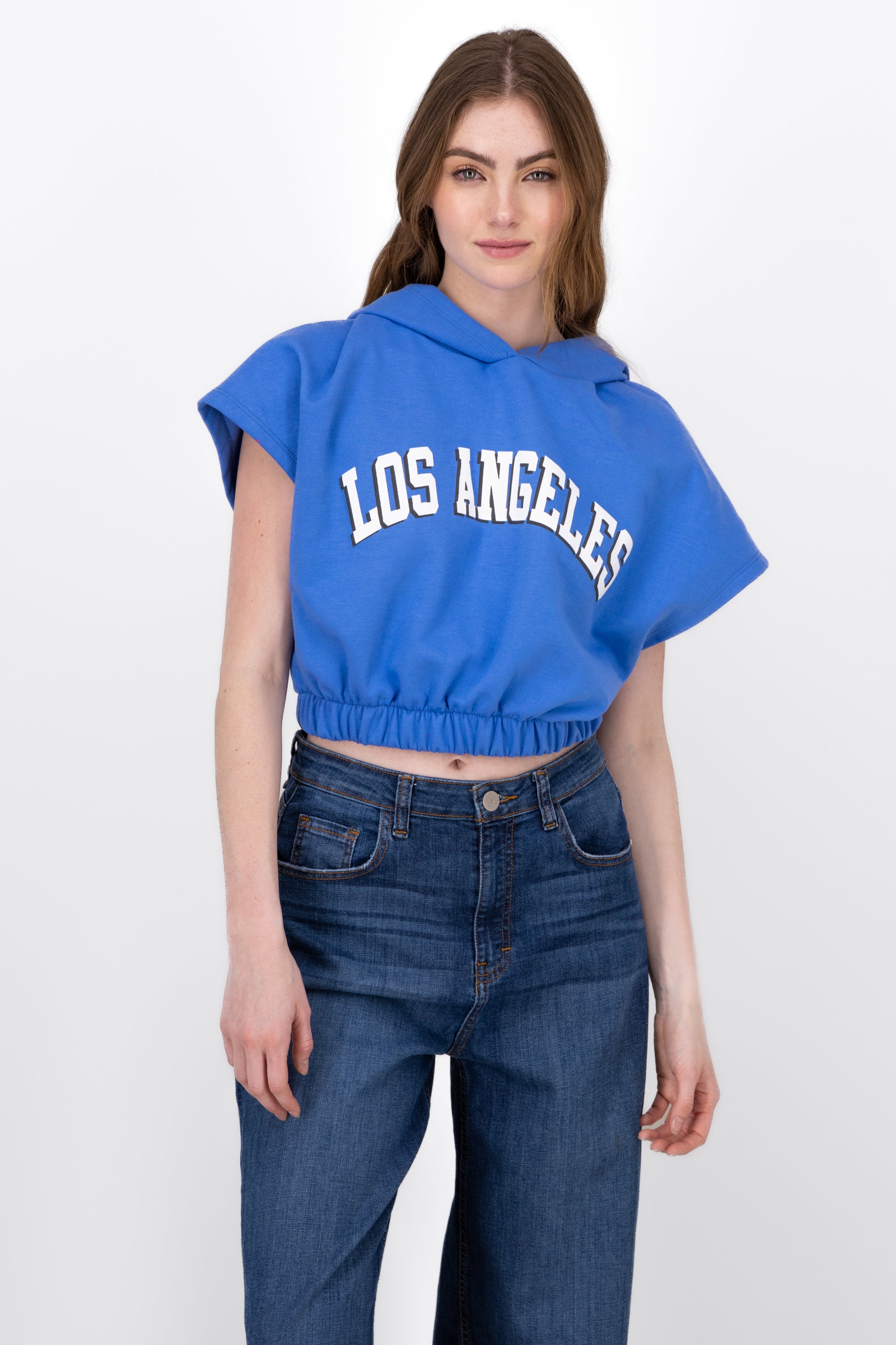 Sudadera Sin Mangas Los Angeles AZUL