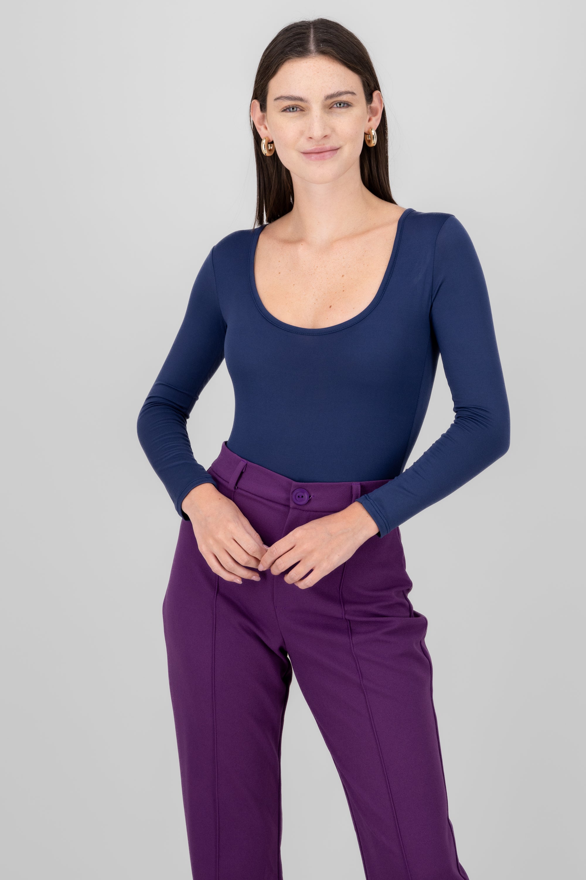 Bodysuit Smooth Scoop neck MARINE