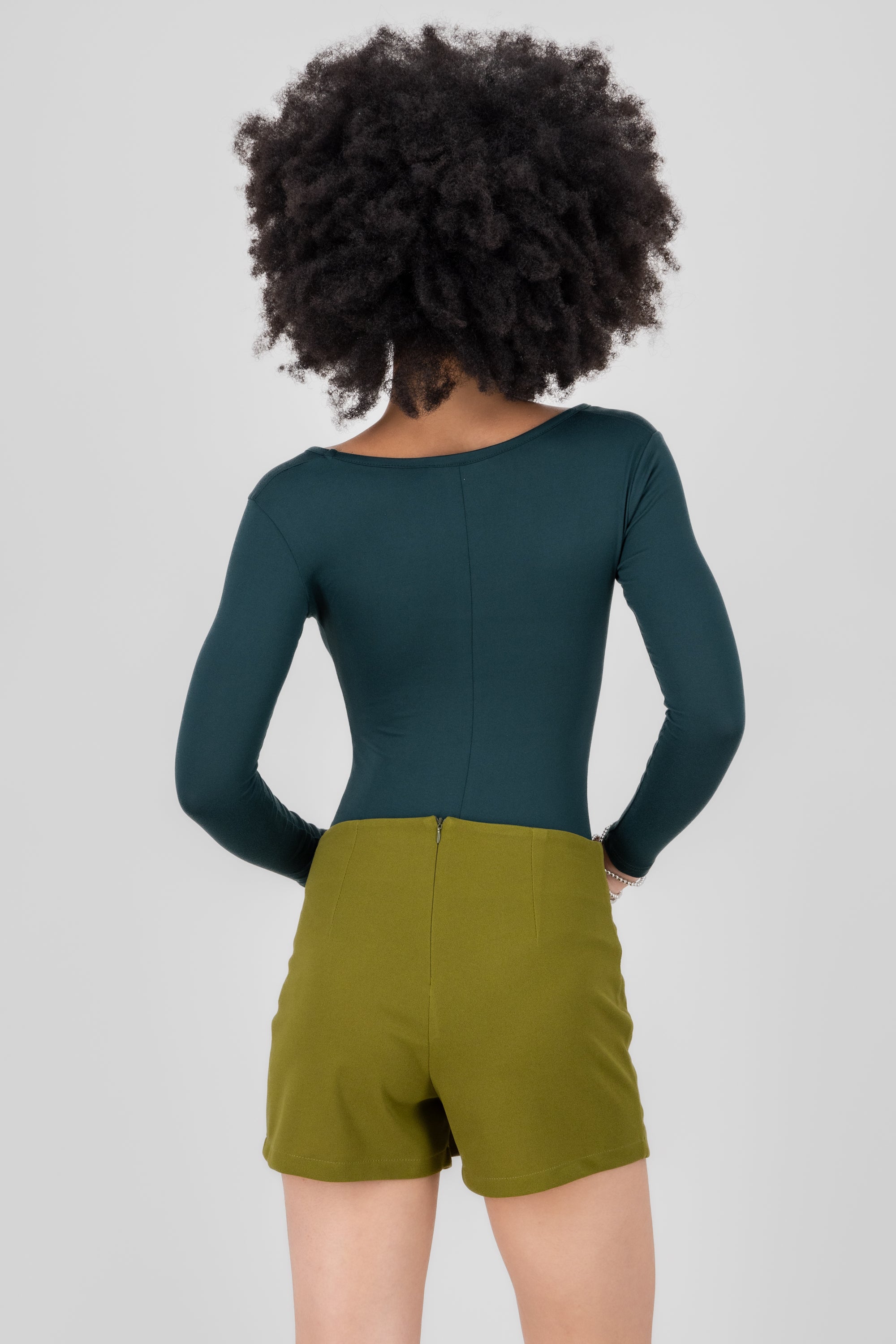 Bodysuit Smooth Scoop neck Green hunter