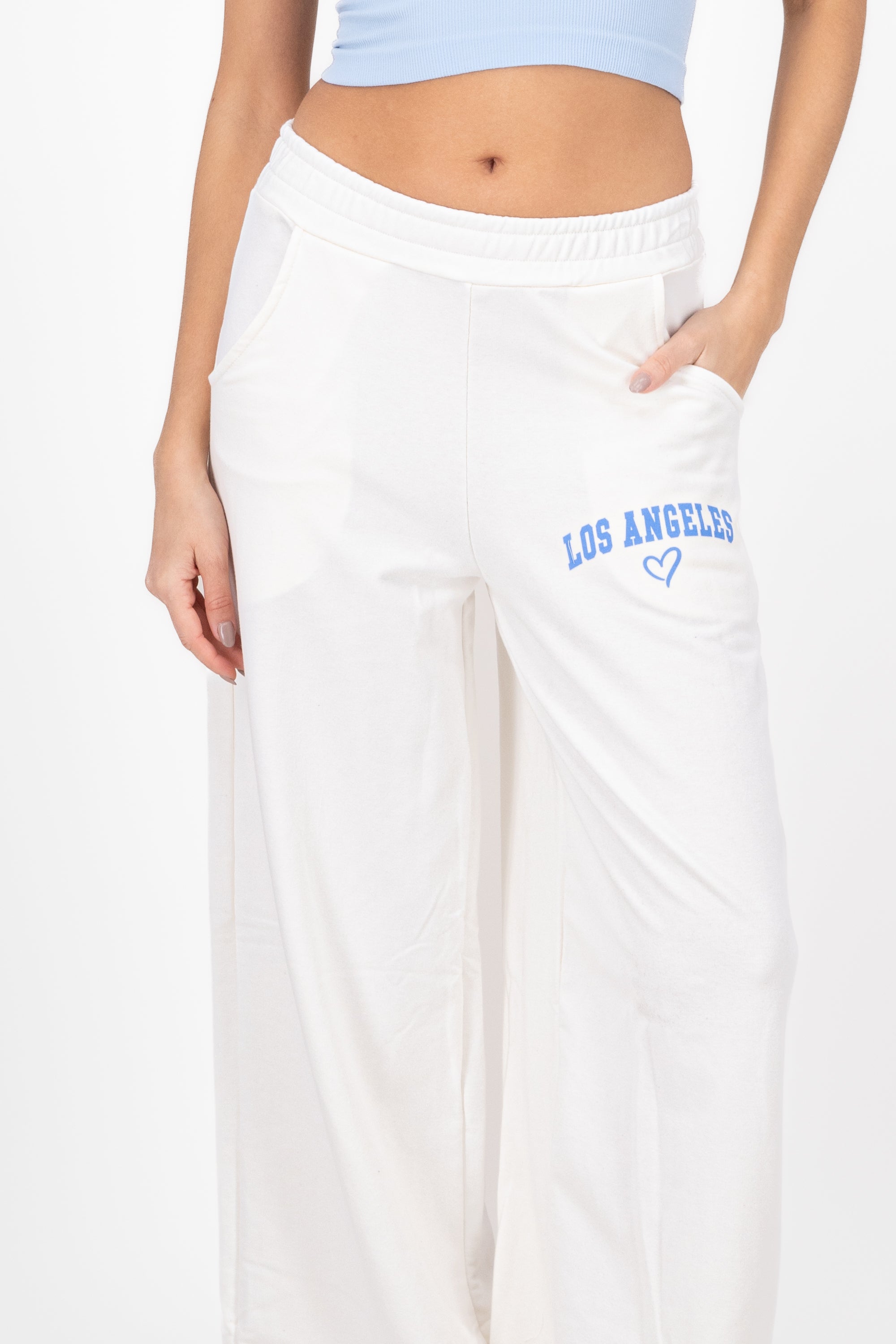 Pants Amplios Los Angeles BLANCO